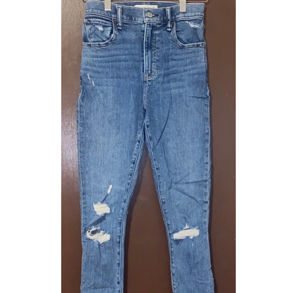 Abercrombie and Fitch The Super Skinny Ankle High Rise Jeans size 2R
